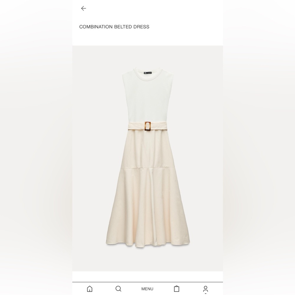 Zara Belted Midi Dress